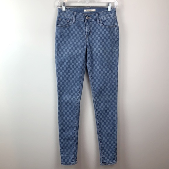 Levi's® 710 Mid Rise Super Skinny Jeans - Picture 4 of 9